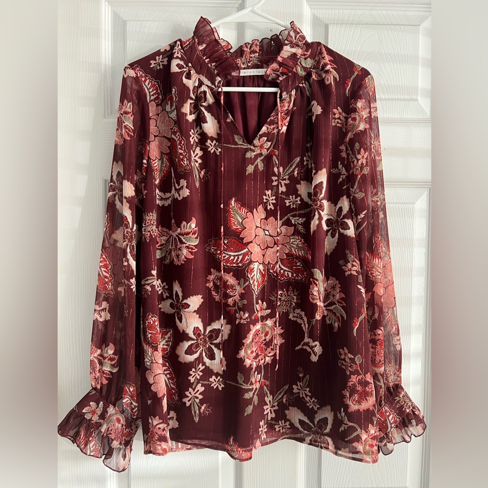 Large Maroon blouse